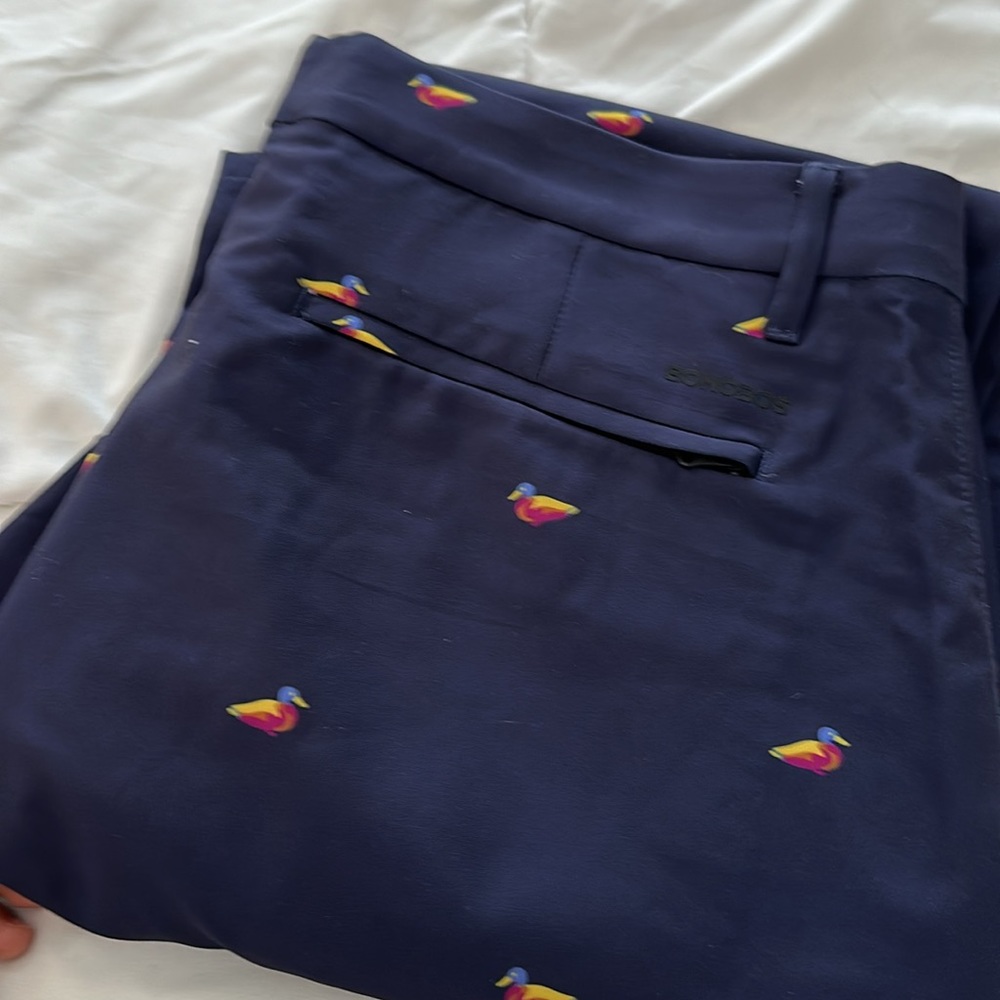 Bonobos Navy Duck Patterned Pants - Picture 5 of 5
